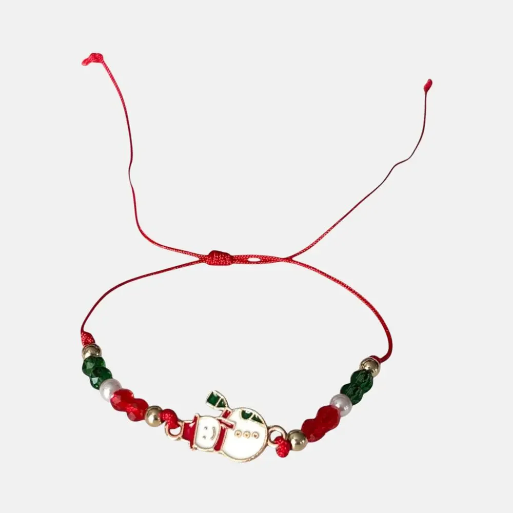 Snowman Christmas Adjustable Bracelet